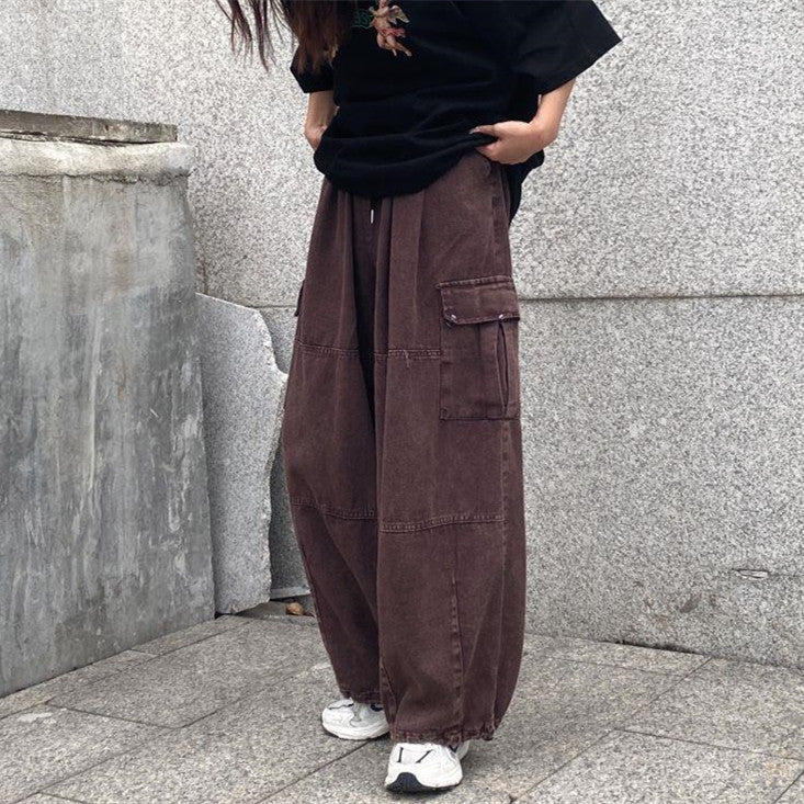 Vintage Punk Baggy Cargo Jeans