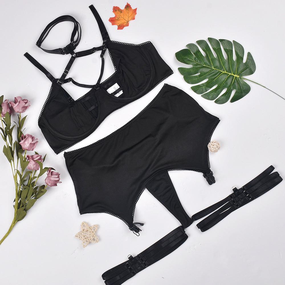 Celestial Bloom With Collar Lingerie 3 point.