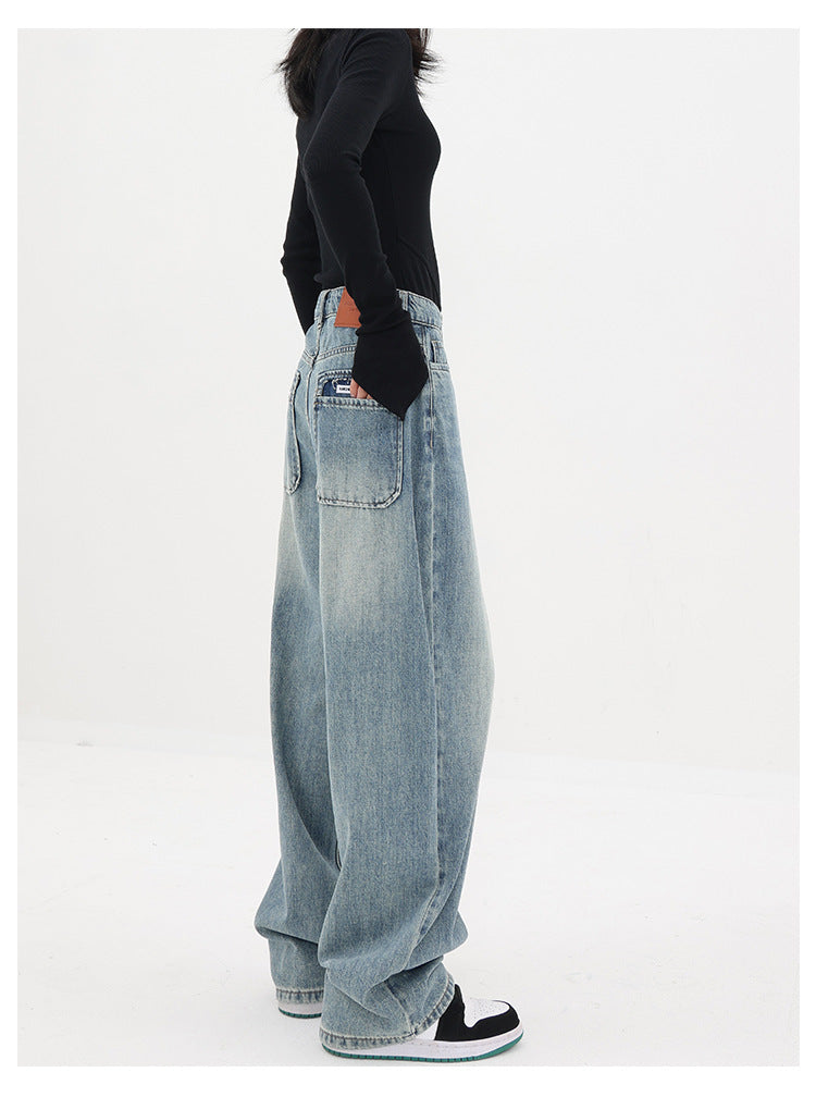 Light Blue Wash Baggy Boyfriend Jeans