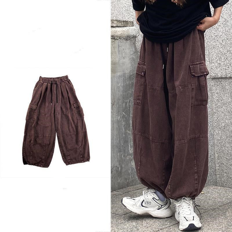 Vintage Punk Baggy Cargo Jeans