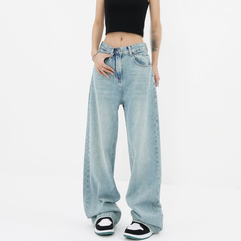 Vintage Light Wash Baggy Boyfriend Jeans