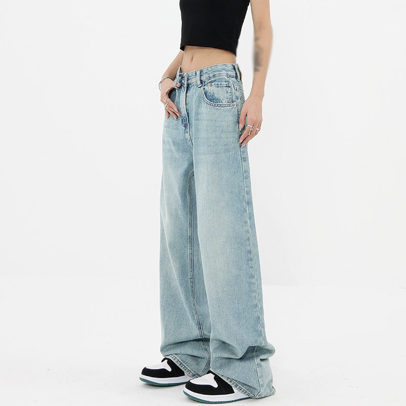 Vintage Light Wash Baggy Boyfriend Jeans