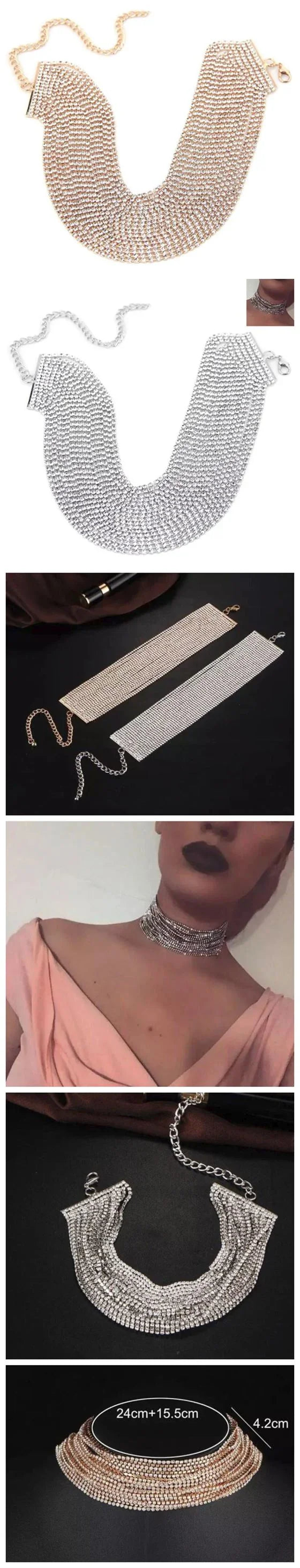 Multi-Layer Chunky Fashion Choker Necklace