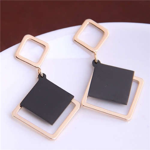 Squares of Sweetness Dangling Earrings
