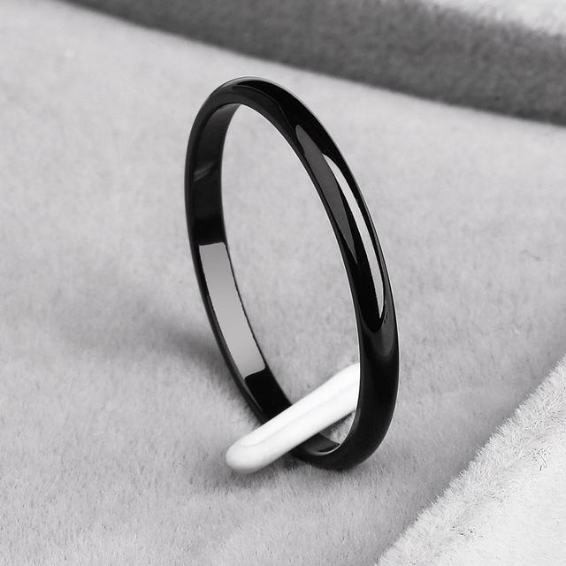 Titanium Steel & Rose Gold Ring