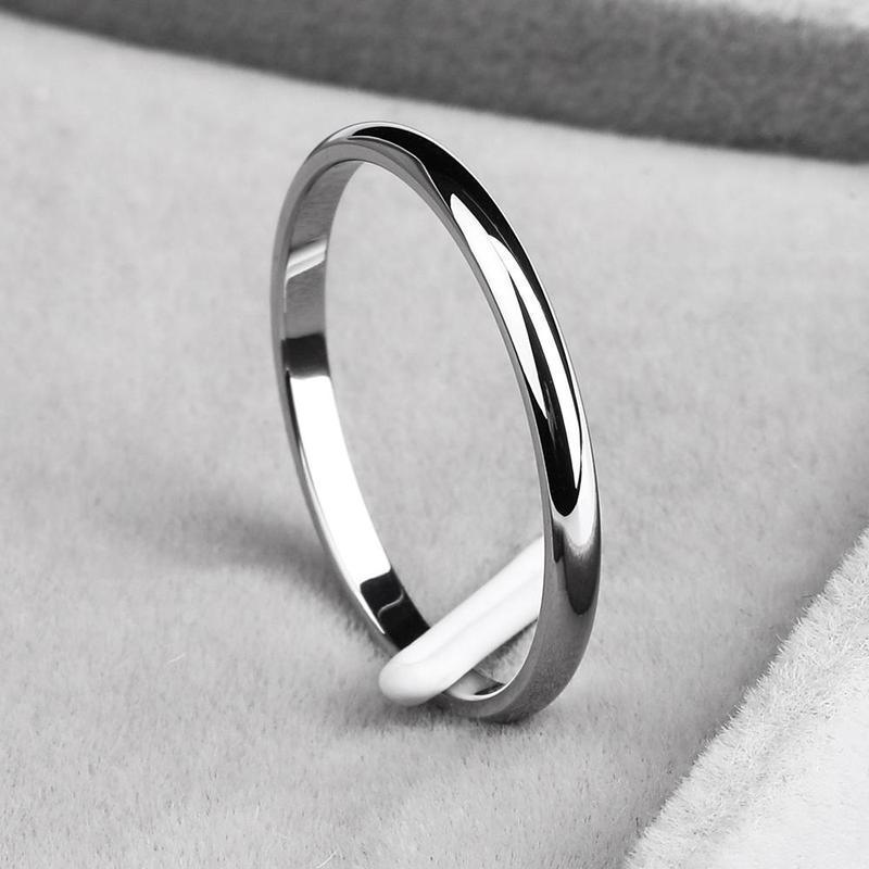 Titanium Steel & Rose Gold Ring