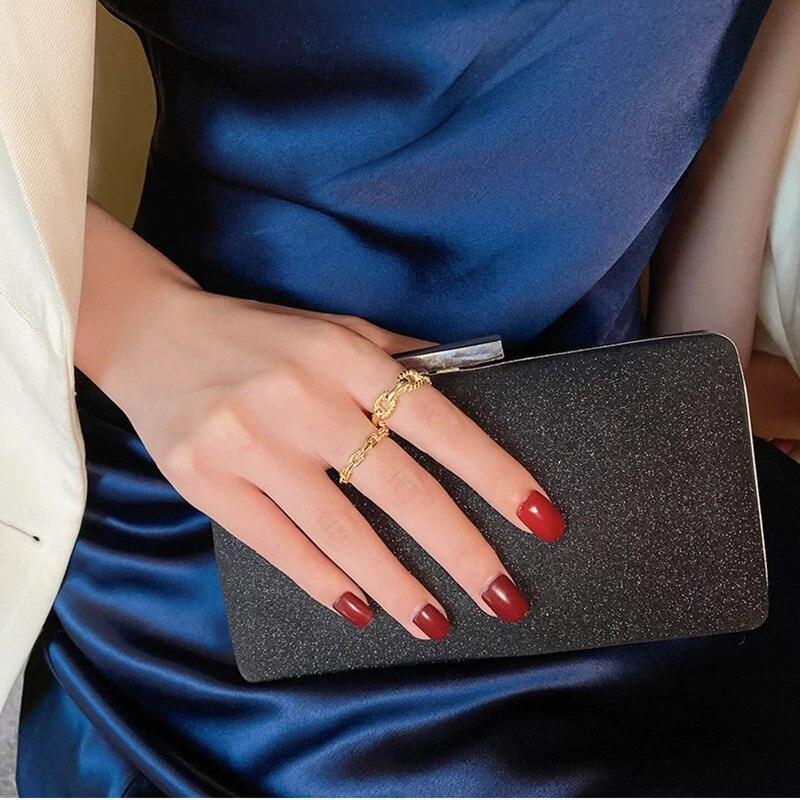 Metal Twisted Open Ring