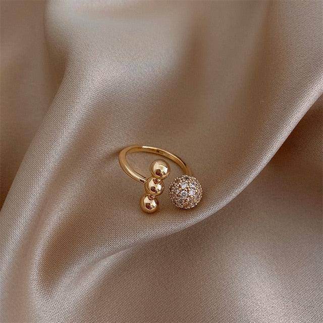 Zircon Circle Open Ring