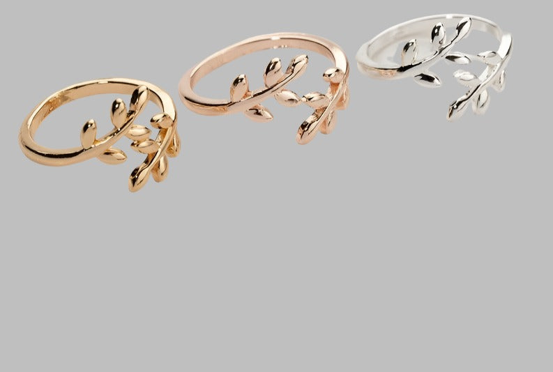 Olive Tree Open Ring
