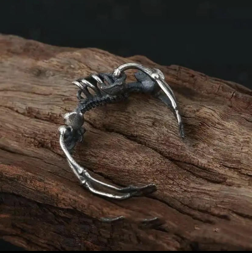 Mens Skeleton Ring