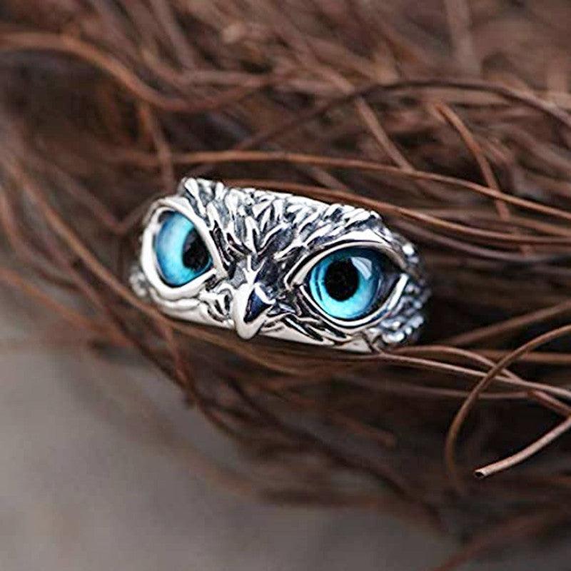 Adjustable Owl Alloy Ring