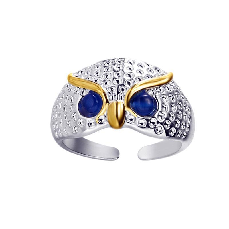 Adjustable Owl Alloy Ring