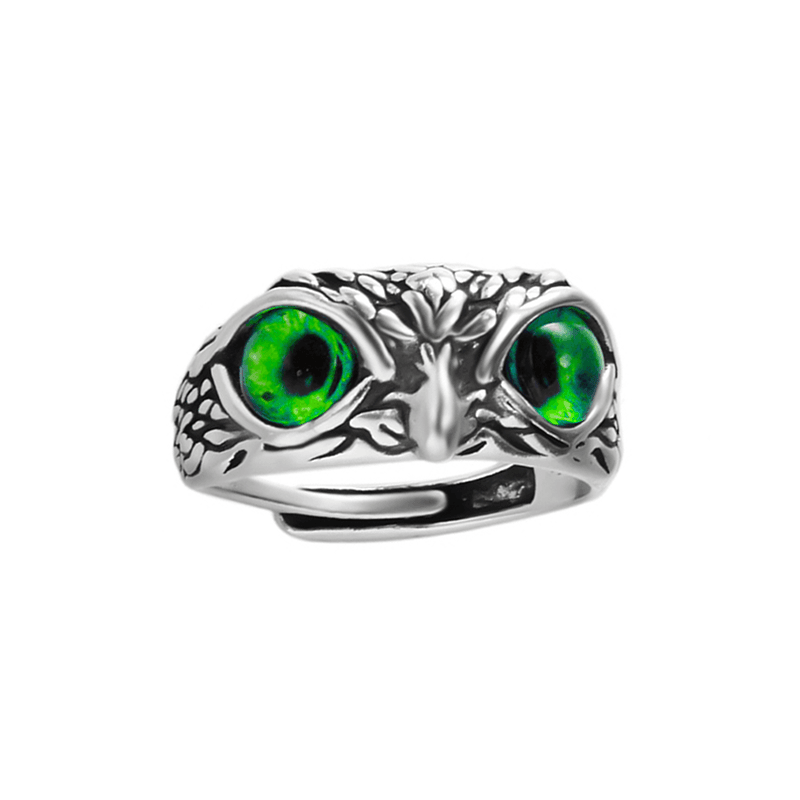 Adjustable Owl Alloy Ring