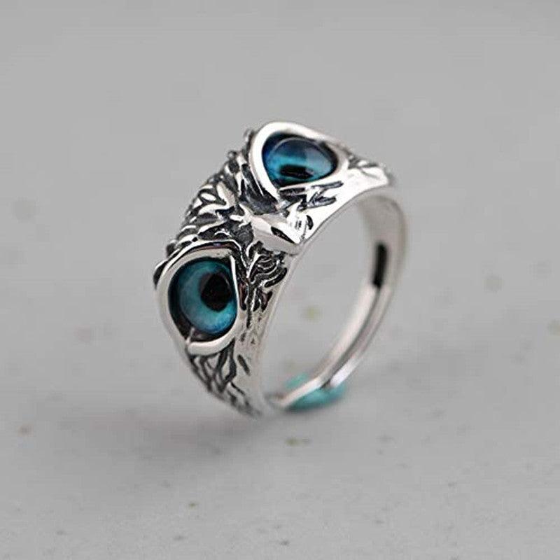 Adjustable Owl Alloy Ring
