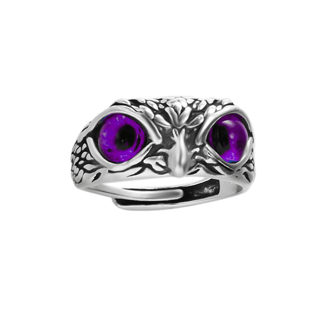 Adjustable Owl Alloy Ring