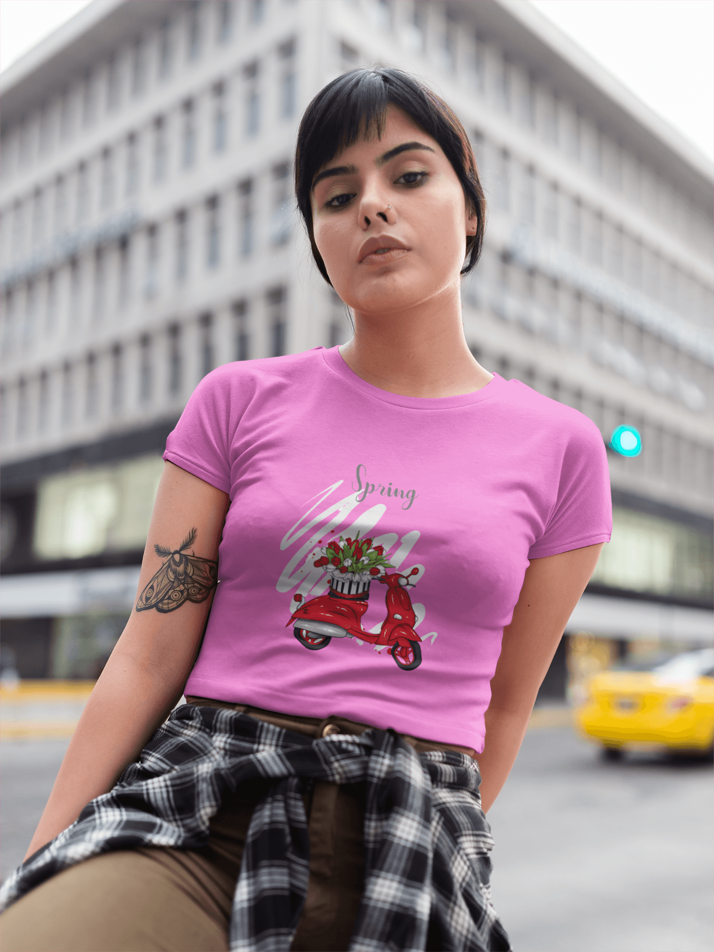 Springtime Chic Cropped Tee