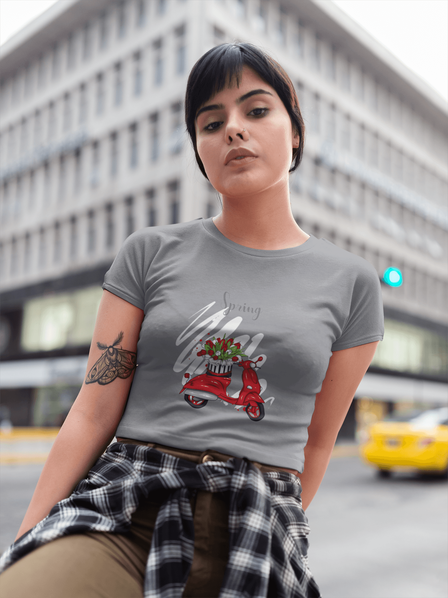 Springtime Chic Cropped Tee