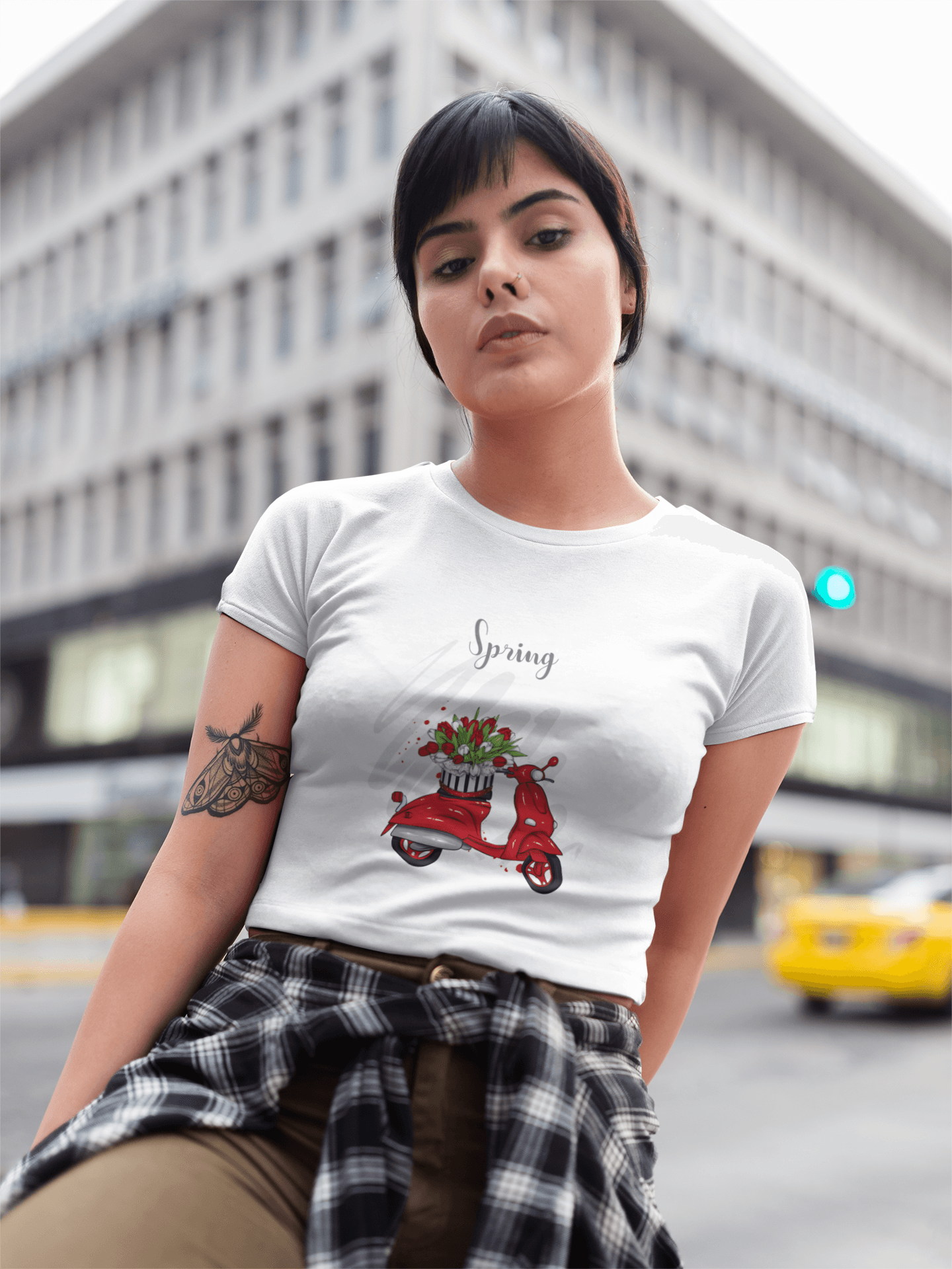 Springtime Chic Cropped Tee