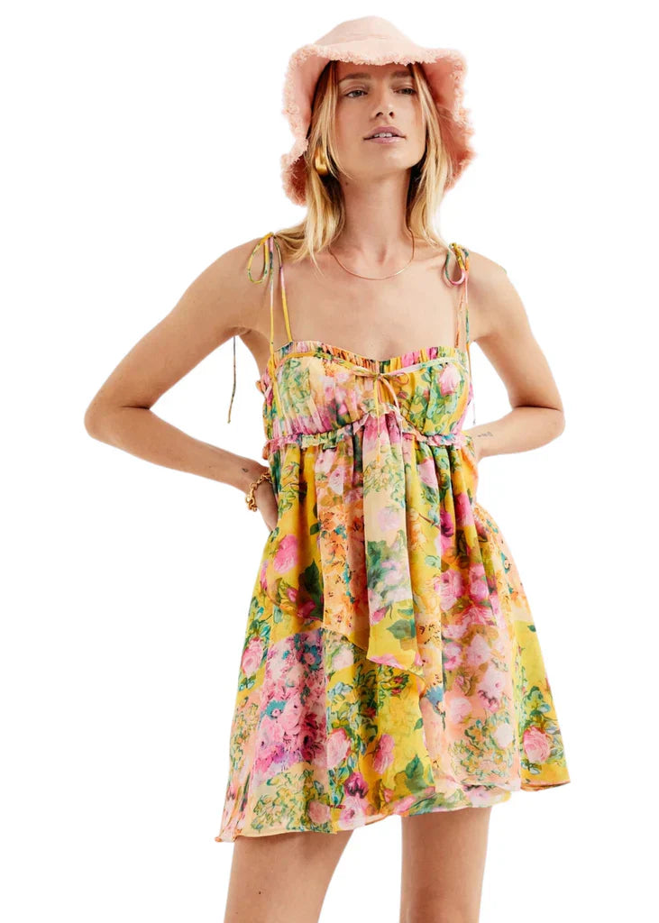 MARIA FLORAL MINI DRESS