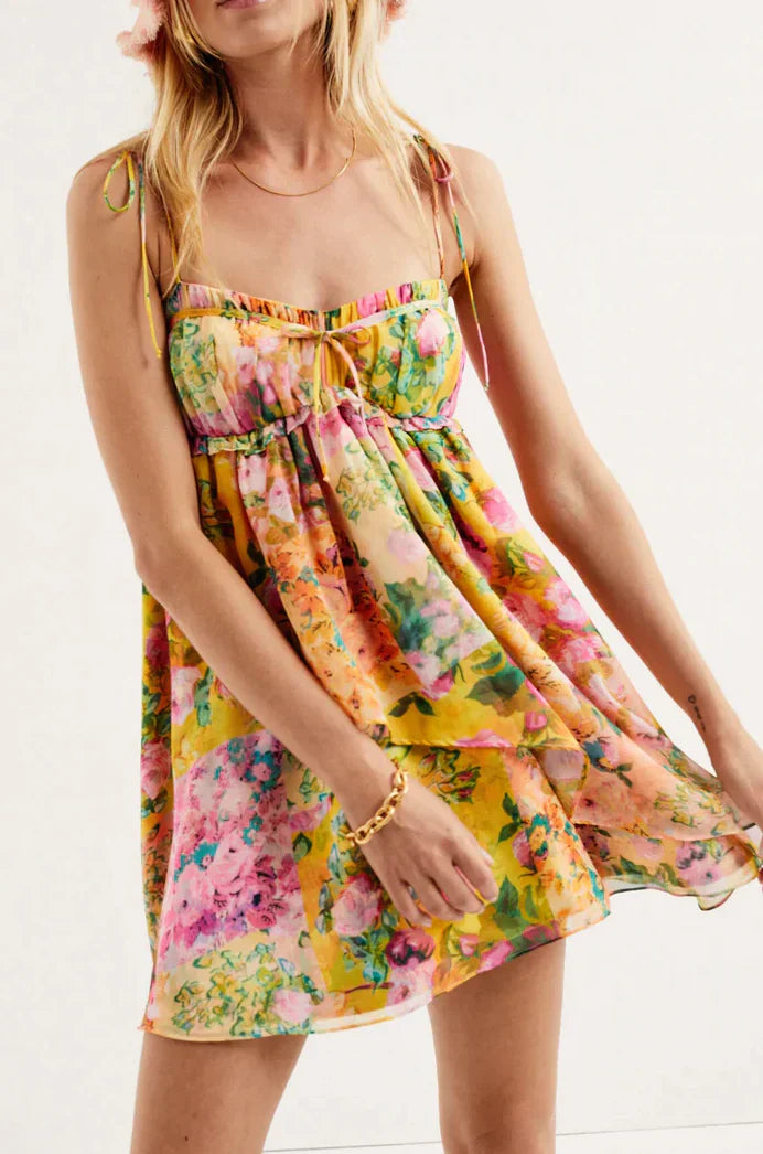 MARIA FLORAL MINI DRESS