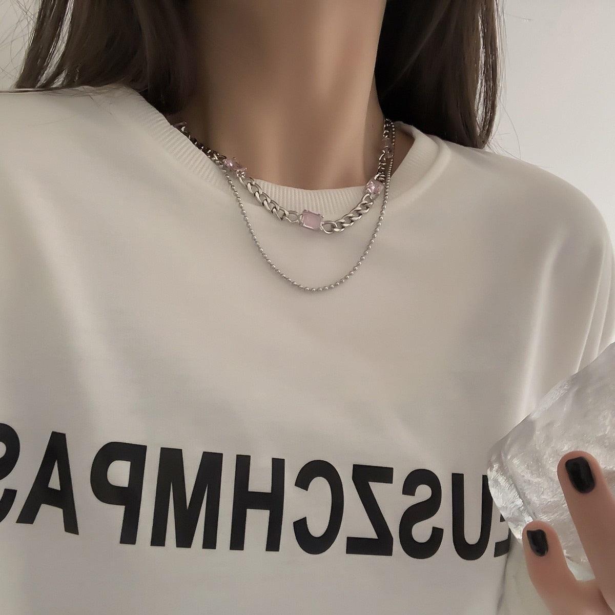 Bow Cupid Crystal Choker NecklaceEnchanted Bow Cupid Crystal Choker Necklace