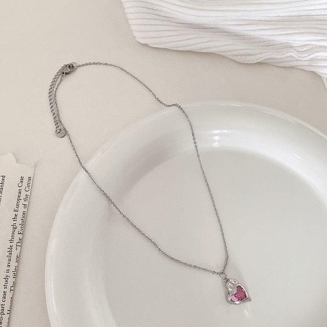 Bow Cupid Crystal Choker NecklaceEnchanted Bow Cupid Crystal Choker Necklace