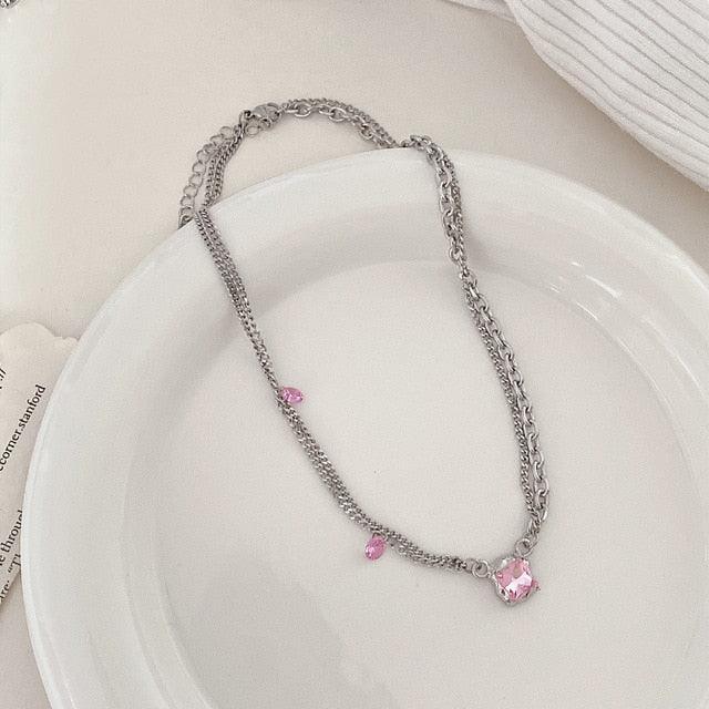 Bow Cupid Crystal Choker NecklaceEnchanted Bow Cupid Crystal Choker Necklace
