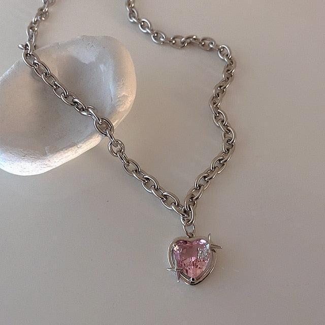 Bow Cupid Crystal Choker NecklaceEnchanted Bow Cupid Crystal Choker Necklace