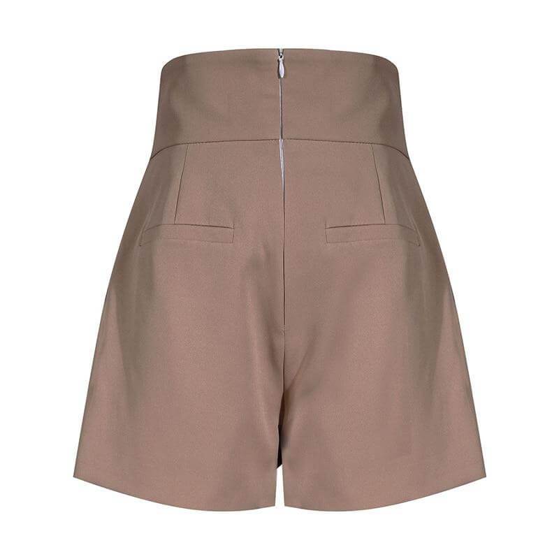 The Alexis High Waist Asymmetrical Shorts - Multiple Colors