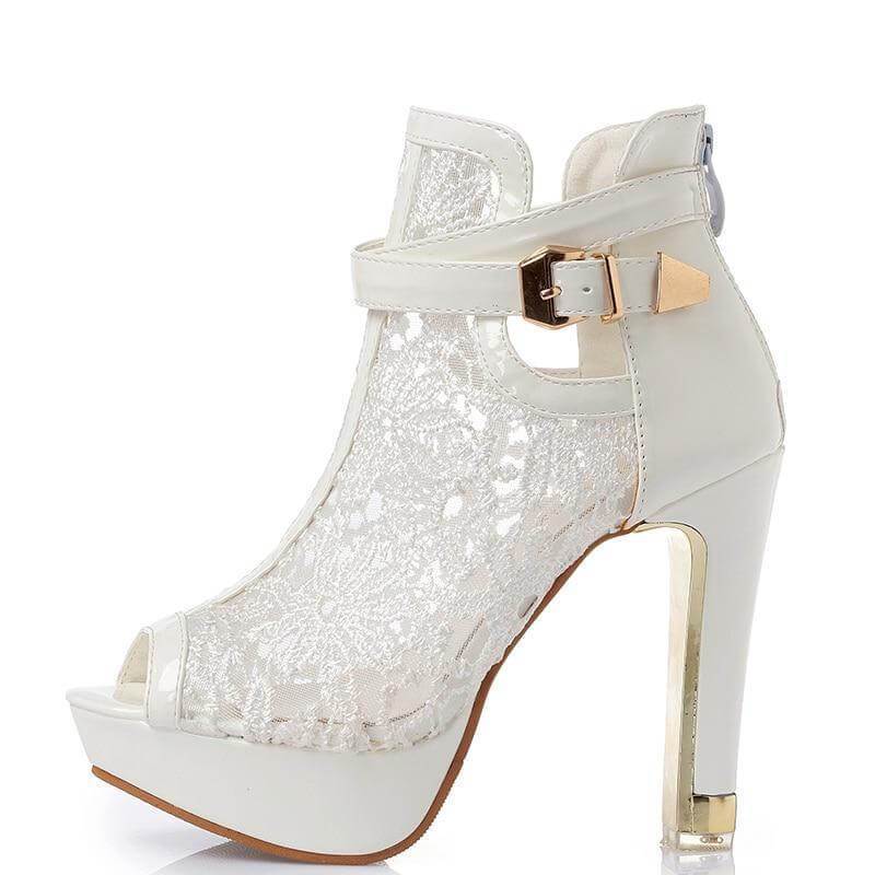 The Celeste Lace High Heel Pumps - Multiple Colors