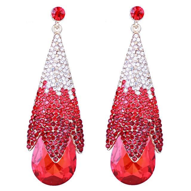 The Haley Crystal Drop Earrings - Multiple Colors