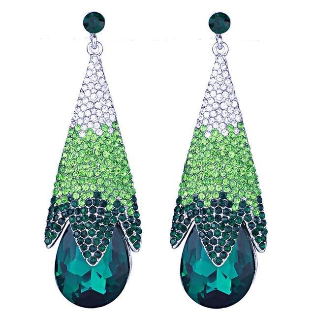 The Haley Crystal Drop Earrings - Multiple Colors