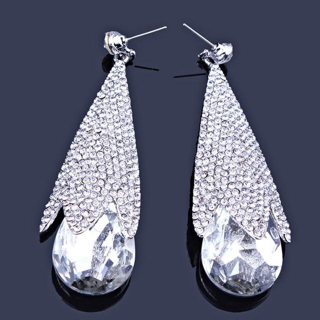 The Haley Crystal Drop Earrings - Multiple Colors