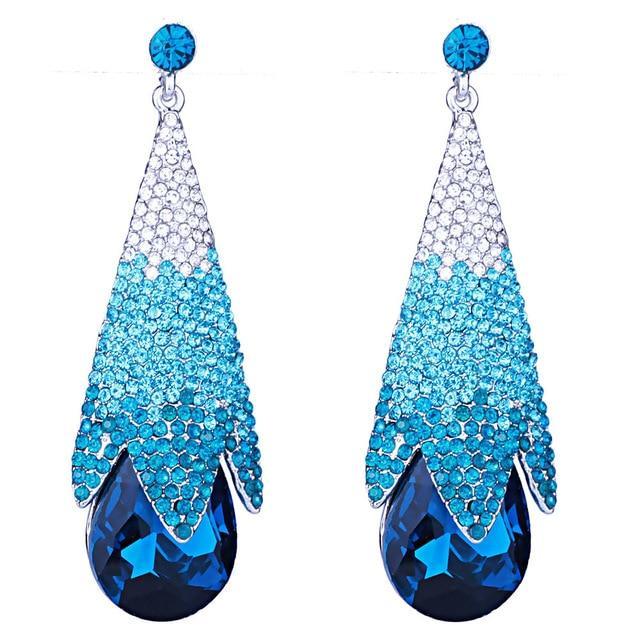 The Haley Crystal Drop Earrings - Multiple Colors