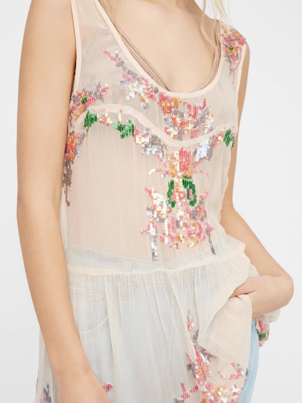 Boho Sequin: Backless Vision Dress