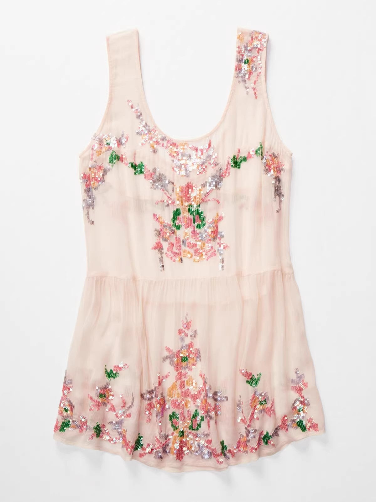 Boho Sequin: Backless Vision Dress