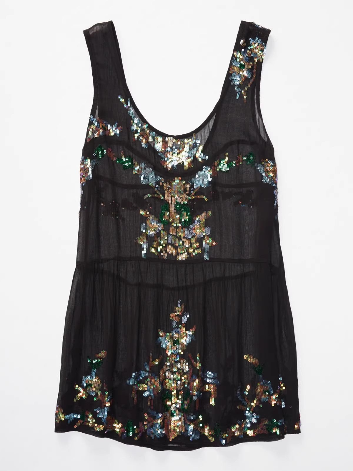 Boho Sequin: Backless Vision Dress