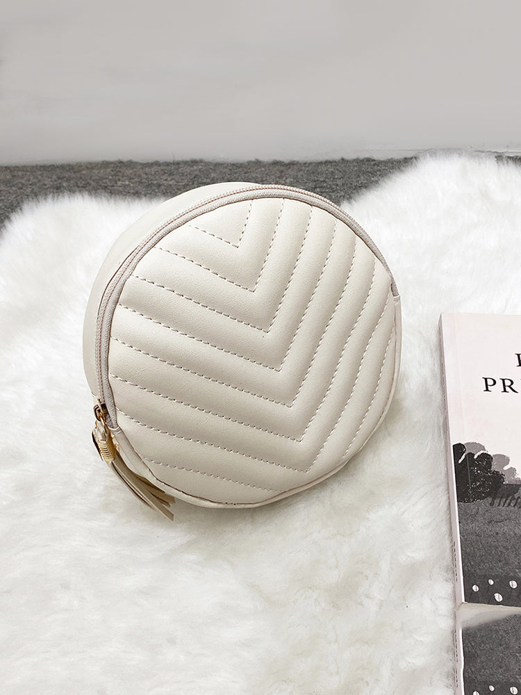 Tassel Round Shape Crossbody Bag
