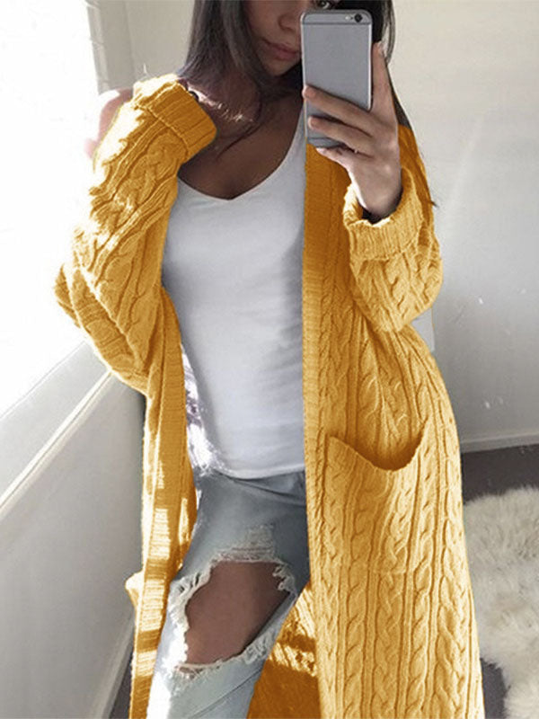 Knitted Side Pocket Cardigan