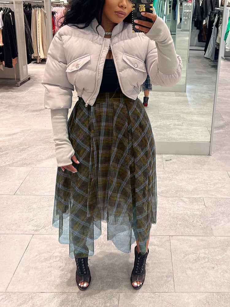 Double Layered Mesh Skirt