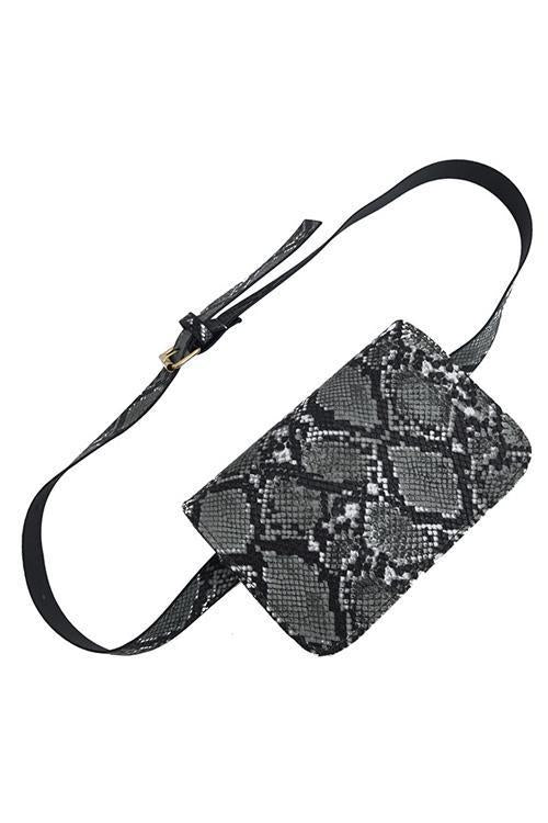 Snakeskin Belt Bag