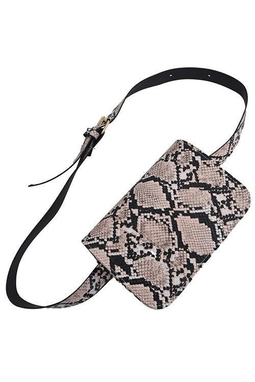 Snakeskin Belt Bag