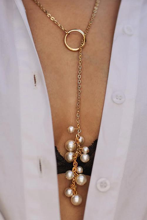 Pearl Tassels Necklace