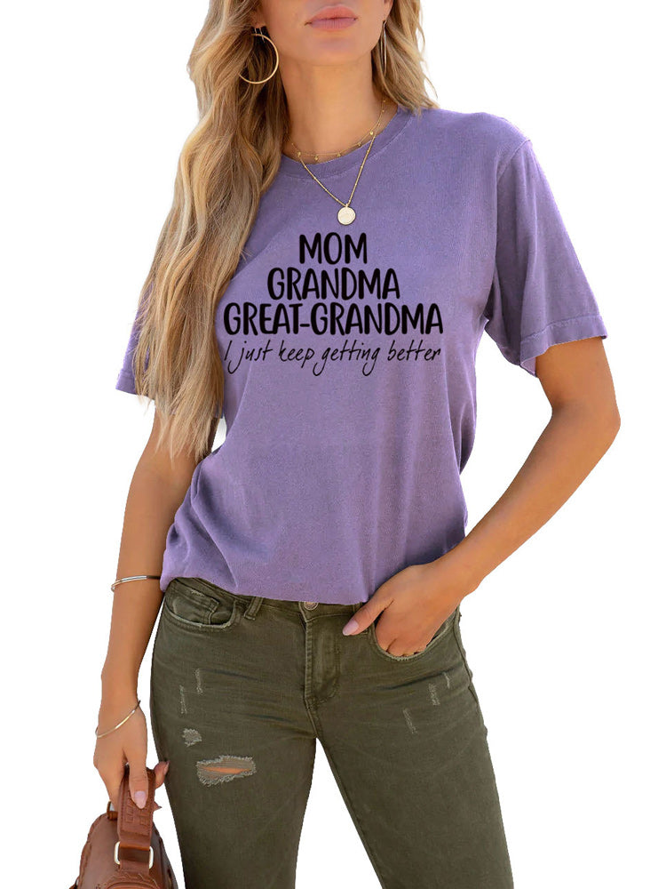 Mom Grandma Letter Tee