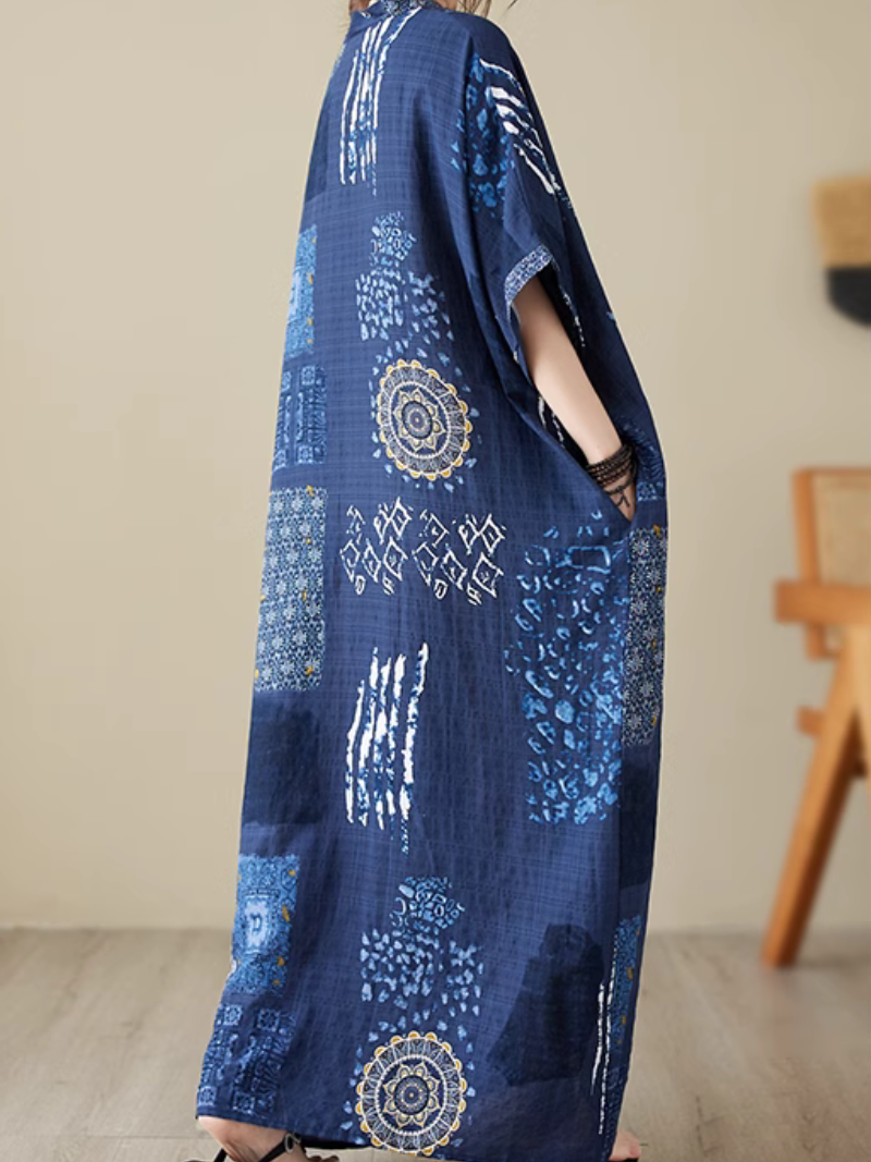 You Made Me Women's Bat Sleeve Kaftan Dress