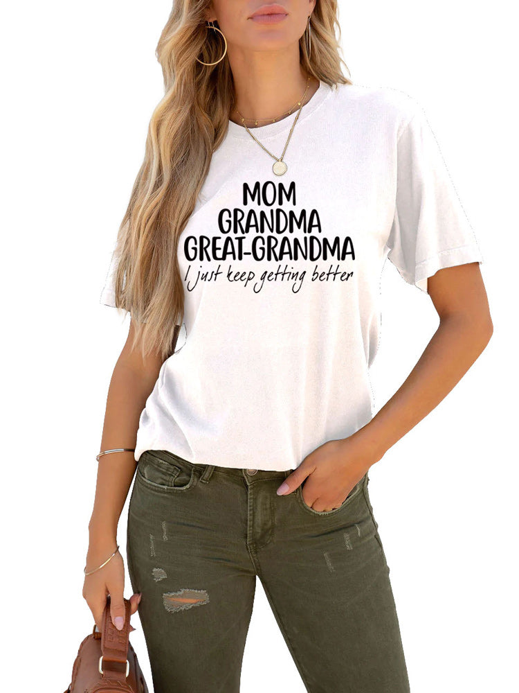 Mom Grandma Letter Tee
