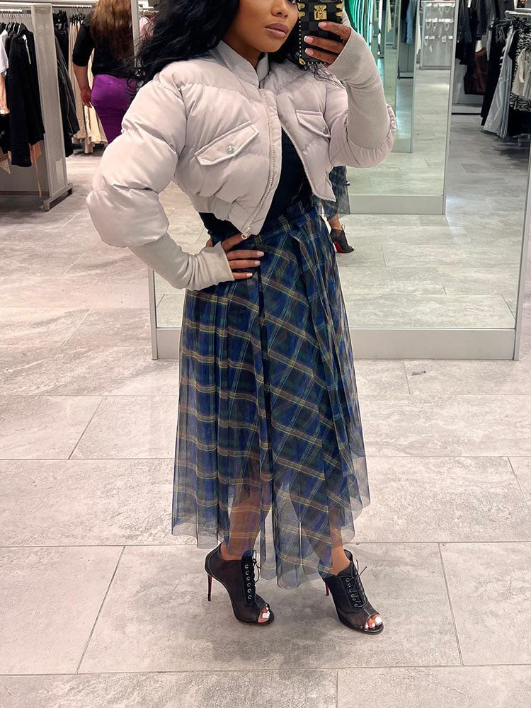 Double Layered Mesh Skirt