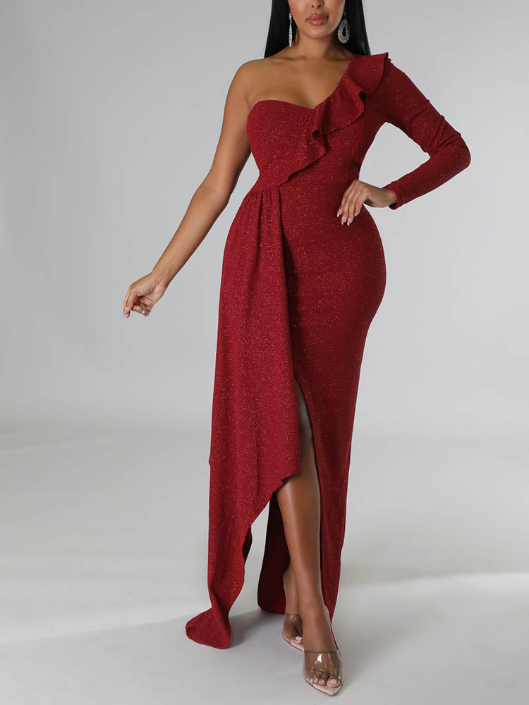 One Shoulder Formal Dress