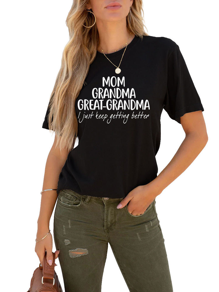 Mom Grandma Letter Tee