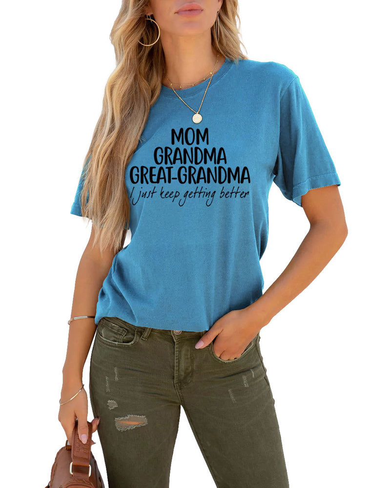 Mom Grandma Letter Tee